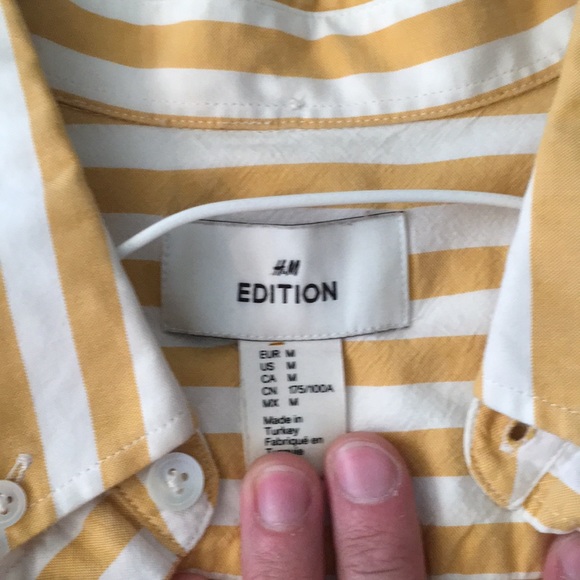 H&M Yellow Striped Shirt - Picture 2 of 2